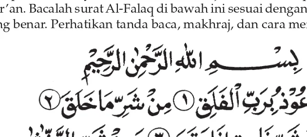 Gambar 5.1 Membaca Al-Qur’an