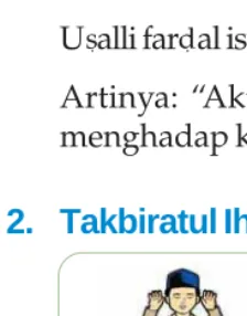 Gambar 8.3 Takbiratul Ihram