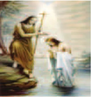 Gambar 3.2 Yesus dibaptis di Sungai Yordan