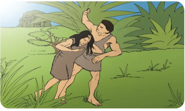 Gambar 4.1 Adam dan Hawa terbuang dari Taman Eden akibat 