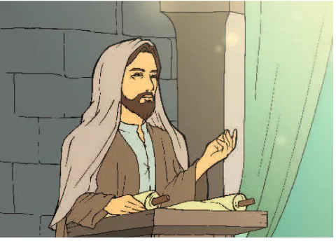 Gambar 8.1 Yesus di rumah ibadah. 