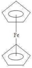 Gambar. 5. Bentuk rumus bangun Ferrocene. 