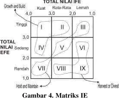 Gambar 4. Matriks IE 