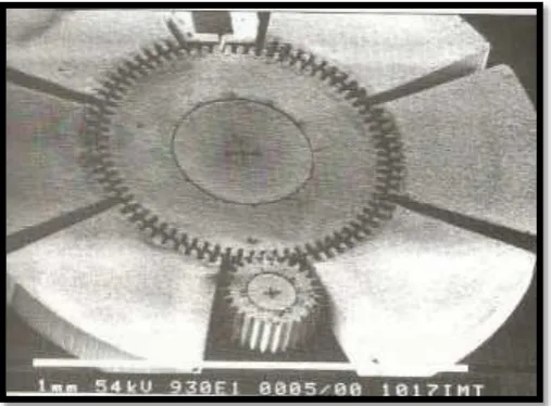 Figure 2.0μ  Micromotor as one of the MEMS product (Hsu 2002). 