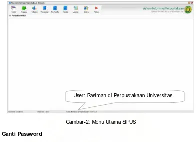 Gambar-3: Menu Ganti Password   