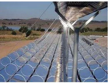 Figure 2.2: Linear Fresnel reflectors [4] 