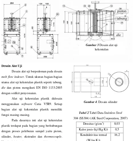Gambar 4. Desain silinder 