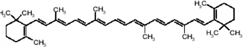 Gambar 2. Struktur molekul β-karoten 