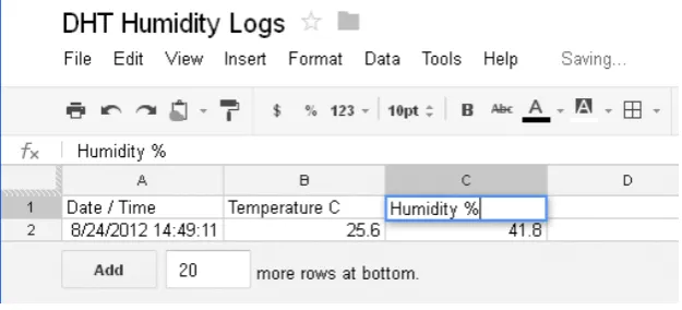 Figure 2.1.4: Header with row name 