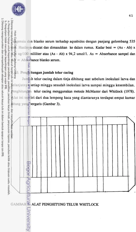 GAMBAR 3. ALAT PENGHITUNG TELUR WHITLOCK 