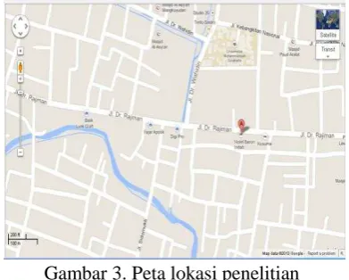 Gambar 3. Peta lokasi penelitian 