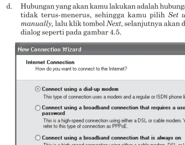 Gambar 4.4  Kotak dialog Getting Ready