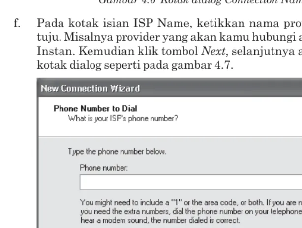 Gambar 4.6  Kotak dialog Connection Name