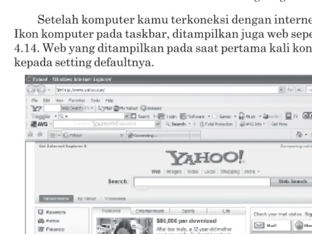 Gambar 4.12  Kotak dialog Connecting Telkomnet