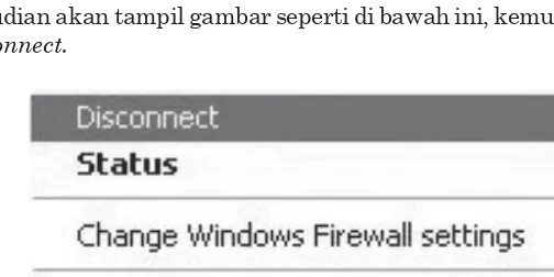 Gambar 6.2  Melakukan Disconnect