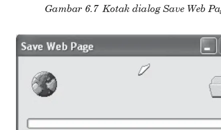 Gambar 6.7  Kotak dialog Save Web Page