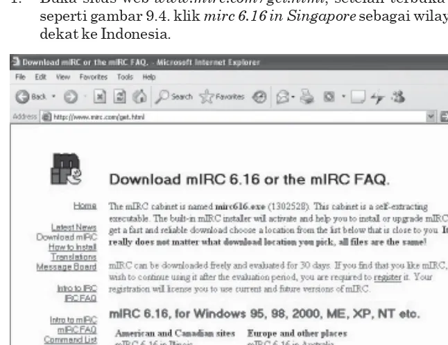 Gambar 9.3   Situs Web Bahasa.net sebagai situs e-dictionary
