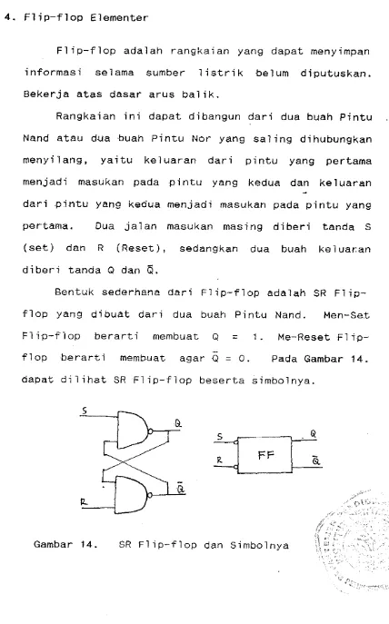 Gambar 14. SR F l i p - f l o p  