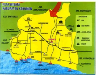 Gambar 1 : Peta Wisata Kabupaten Kebumen