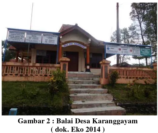 Gambar 2 : Balai Desa Karanggayam