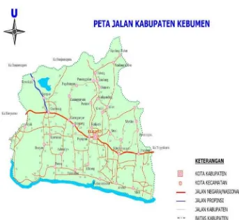 Gambar 3 : Peta Kabupaten Kebumen