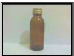 Gambar 7. Botol gelap sebagai pengemas sampel 