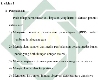 Tabel 3.1 Renana Pelaksanaan Pembelajaran (RPP) 