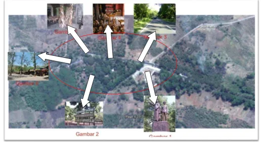 Gambar 1.5 Peta Penyebaran Objek di Kawasan Monumen Soerdjo 