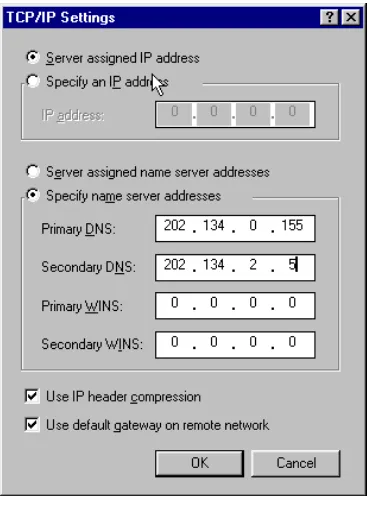 Gambar 12. Pengaturan DNS ISP 
