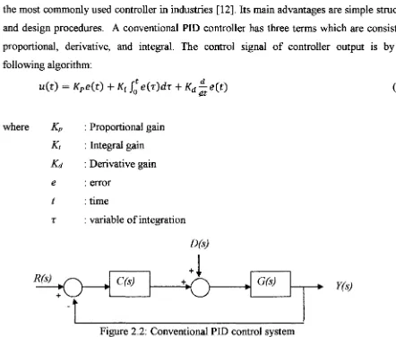 Figure 2.2: Conventional PID control system 