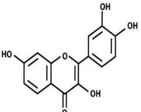 Gambar 2.1 Rumus kimia flavonoid 