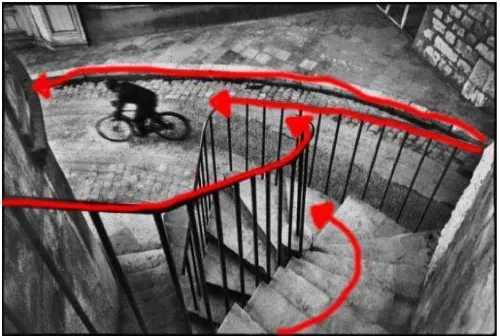 Figure 2: See how all the curving lines add motion to the photograph. 
