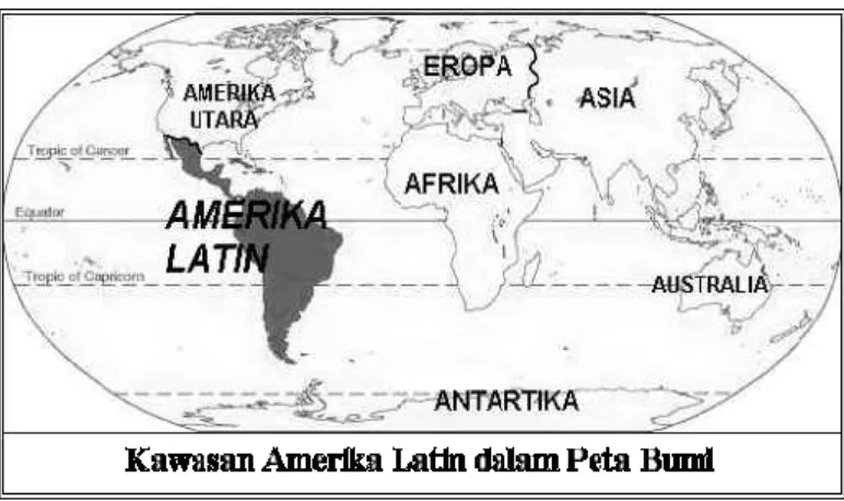 Gambar 2. Kawasan Amerika Latin 