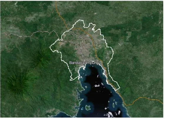 Gambar 6.  Citra Satelit Kota Bandar Lampung 