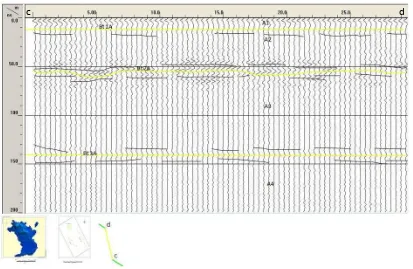 Gambar 7. Subi 1001 line b-c radar (Daerah A) 