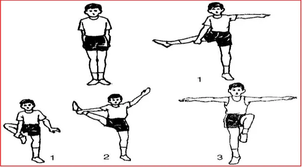 Gambar 3.6 Latihan keseimbangan sikap kapal terbang 
