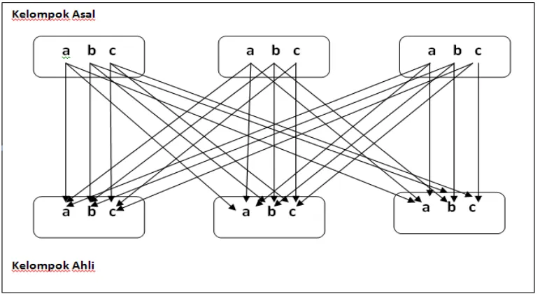 Gambar 2.1  Bagan Kelompok Asal dan Kelompok Ahli  