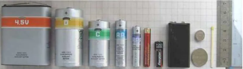 Figure 2.3.1 Types of Primary Batteries 