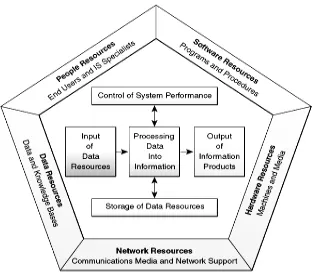 Figure 2.  Components of Information Systems (O’Brien, 2002) 