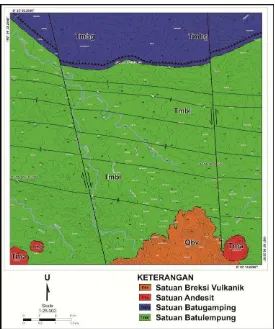 Gambar 5.2 Peta geologi daerah penelitian 