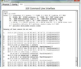Gambar 3.23 Konfigurasi RIP pada router C 