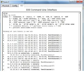 Gambar 3.25 Konfigurasi RIP pada router E 