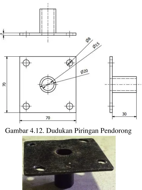 Gambar 4.12. Dudukan Piringan Pendorong 
