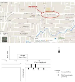 Gambar 3.3 Peta Lokasi Penelitian Jl. Kapten Muslim 