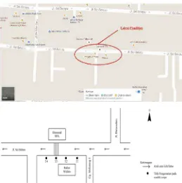 Gambar 3.11 Peta Lokasi Penelitian Jl. Gajah Mada 