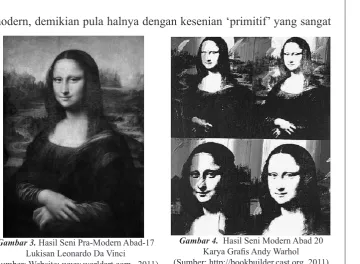 Gambar 4.  Hasil Seni Modern Abad 20
