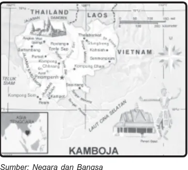 Gambar 2.12 Peta Kamboja.