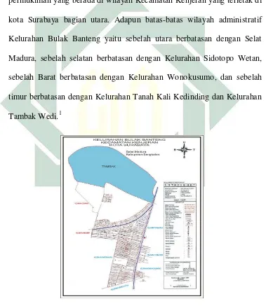 Gambar 4.1 : Peta Kelurahan Bulak Banteng 
