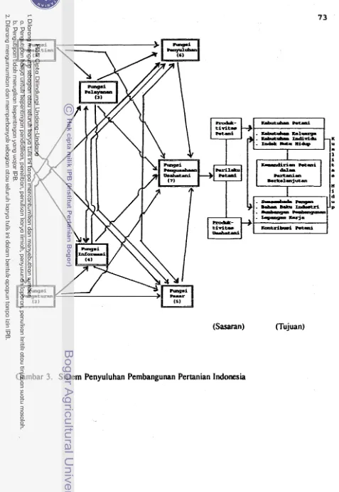 Gambar 3. Sistem Penyuluhan Pembangunan Pertanian Indonesia 