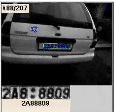 Figure 1.6: Image of a license plate recognition system. (Matas J., Zimmerman K, 2006) 